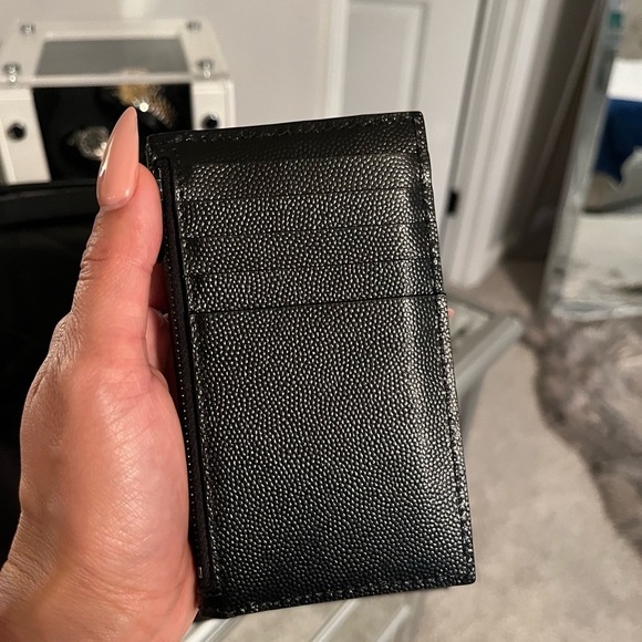 Authentic YSL Grain de Poudre Tech Cardholder - Picture 4 of 11